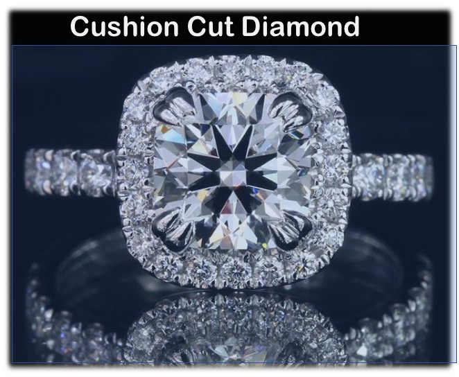 cushion cut engagement ring